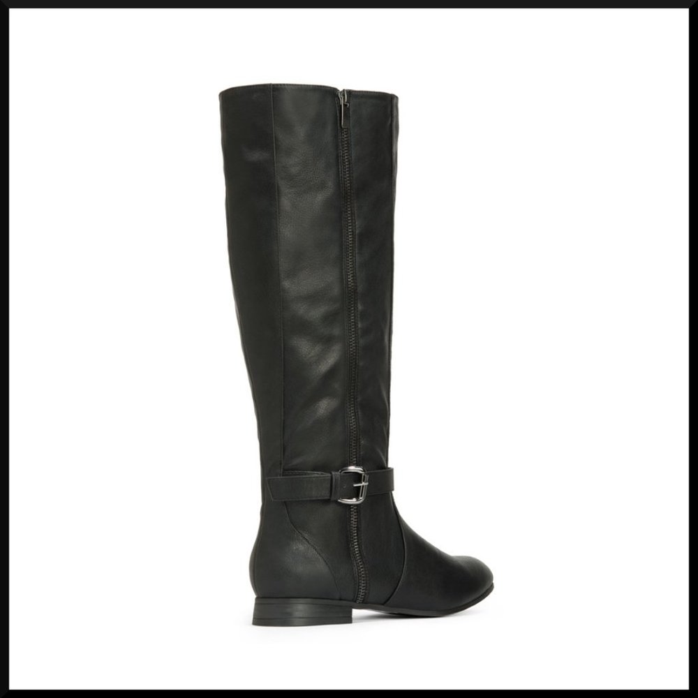 NIB JustFab Blyton Black Boots - Picture 4 of 6